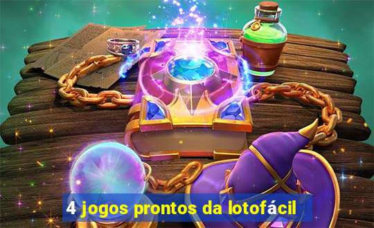 4 jogos prontos da lotofácil