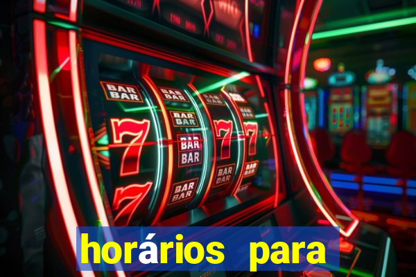 horários para jogar no fortune tiger