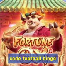 code football bingo