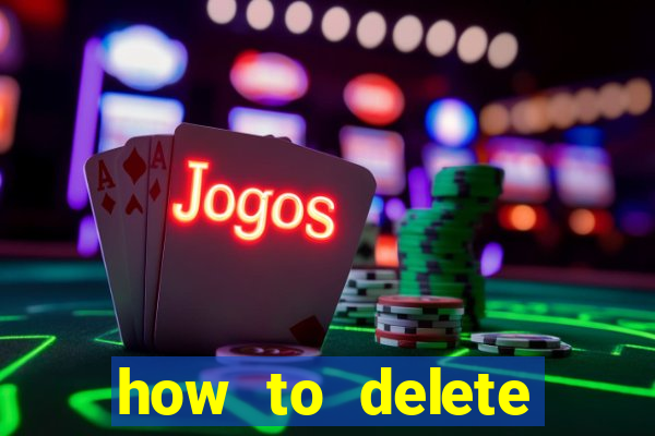 how to delete account in bingo plus