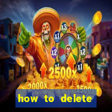 how to delete account in bingo plus