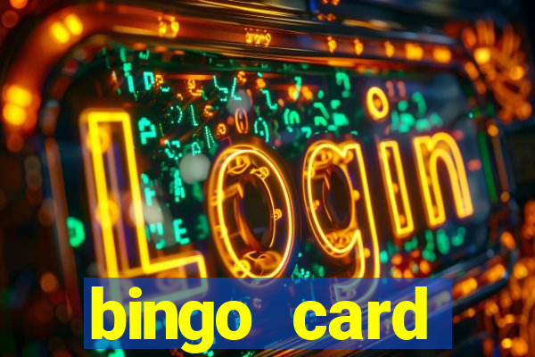 bingo card generator with pictures