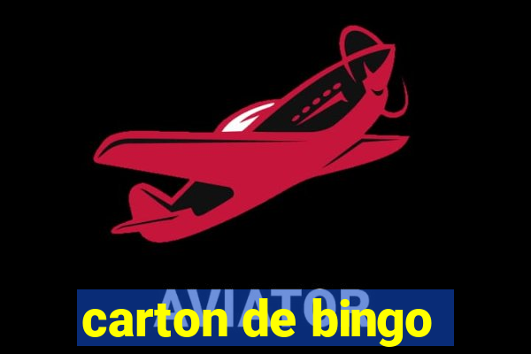 carton de bingo