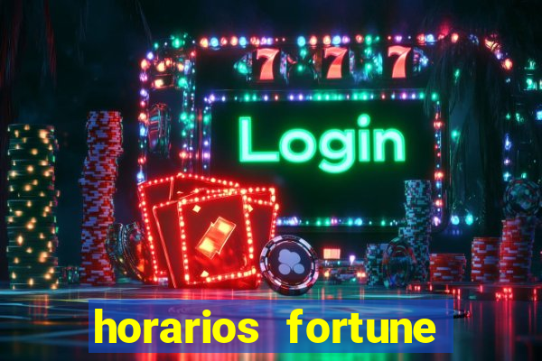 horarios fortune tiger hoje