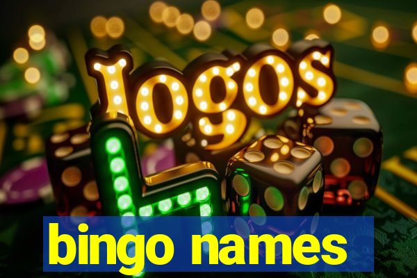 bingo names