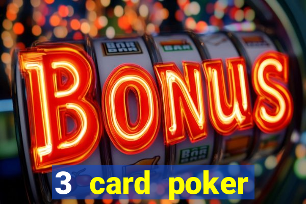 3 card poker casino game