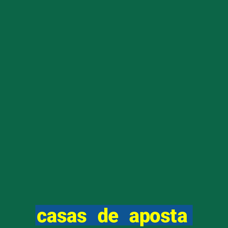 casas de aposta com depósito mínimo de r$ 1