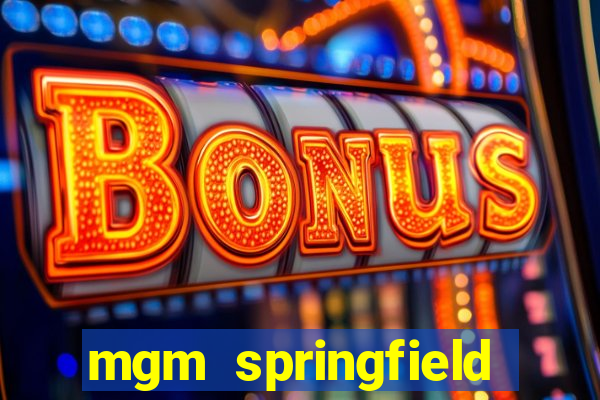 mgm springfield slot payout percentage