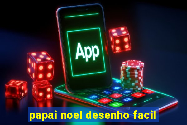 papai noel desenho facil