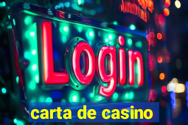 carta de casino