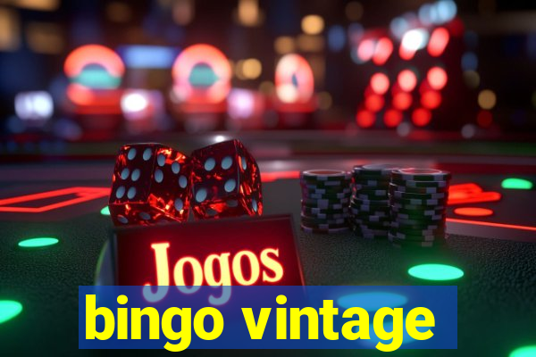 bingo vintage